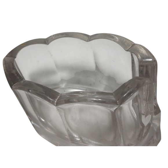 The Clamborn Spoon Holder Clear Glass Made by Fenton Art Glass Company Four In - Picture 5 of 10